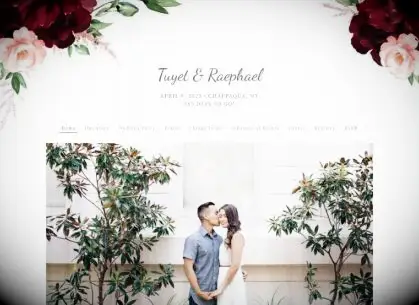 Beloved Floral Red and Gold design