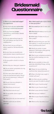 Les questions essentielles pour poser vos demoiselles d'honneur (avec une liste imprimable!)