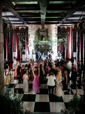 Guest dancing at wedding reception