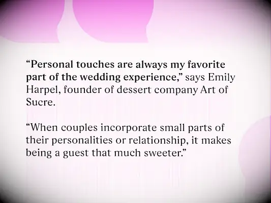 wedding checklist quote about personalization