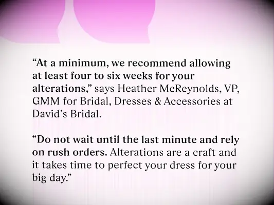 wedding planning timeline quote from David