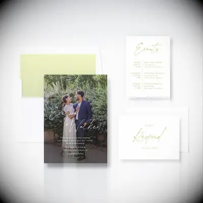 Picture This wedding invitation 