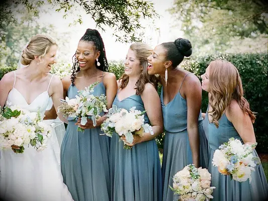 Bridesmaid updo high ponytail