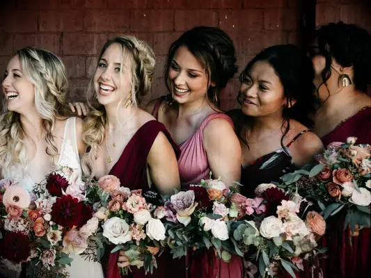 Bridesmaid updo loose bun