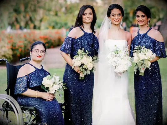 Bridesmaid updos bun