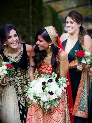 Bridesmaid updo low side ponytail