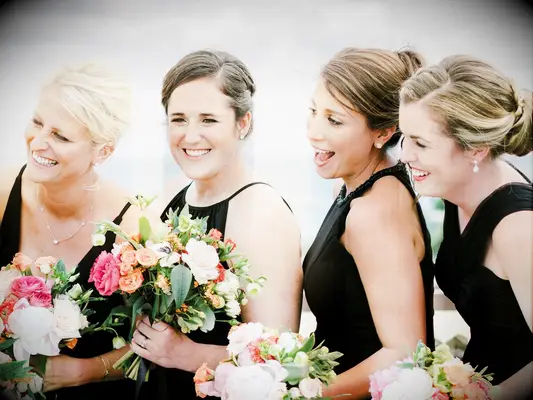 Bridesmaid updos twisted bun