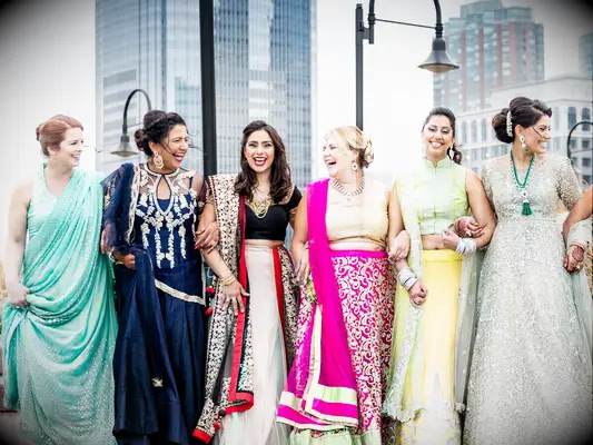 Bridesmaid updo bun with volume