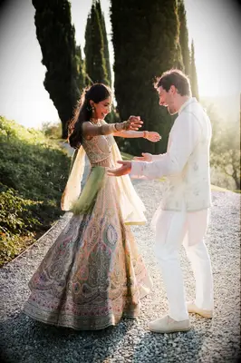 the full suite of wedding attire outfit change the knot wedding trends 2025