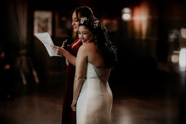 make a toast to honor family members at your wedding day