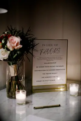 donate to charity for your loved ones on your wedding day