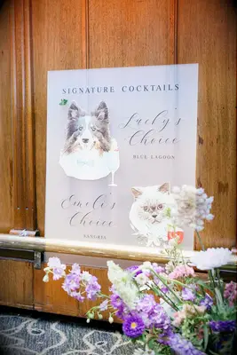 serve a signature drink at your wedding day