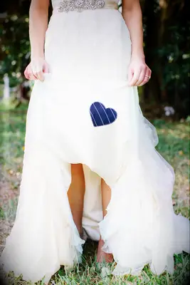 add a patch to your wedding attire