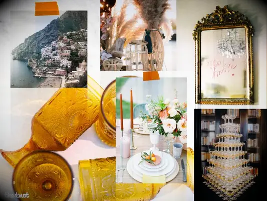 Collage of decor and interior designs