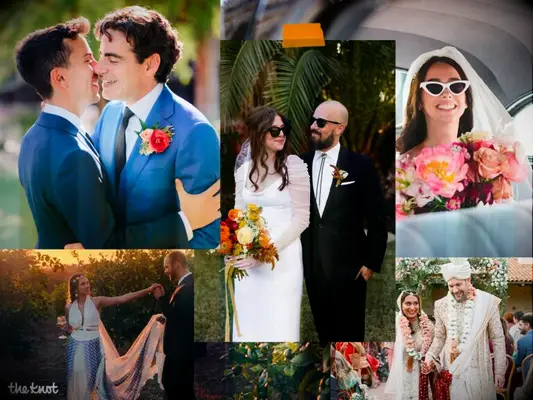 Collage of real weddings