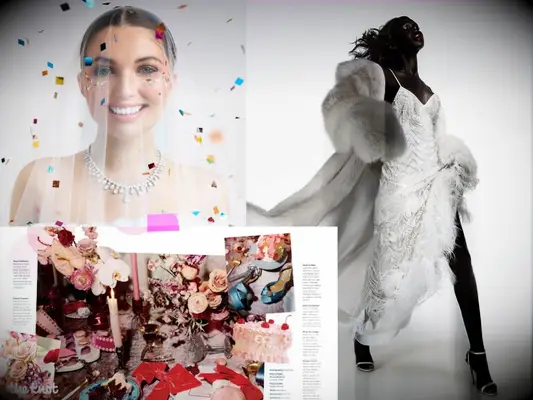 Collage from the knot magazine