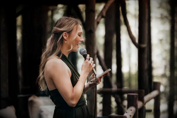 Maid of Honor giving a speech
