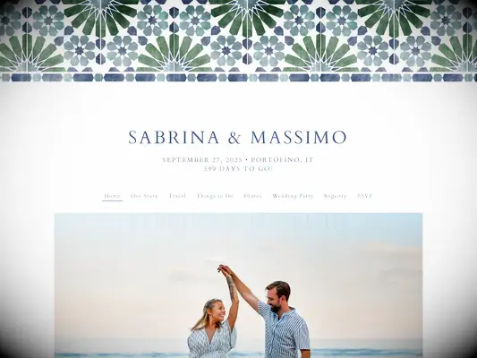 Wedding website on Tartarusfarms