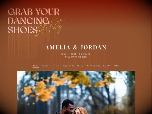 Så du kan nemt finde et par bryllupswebsted