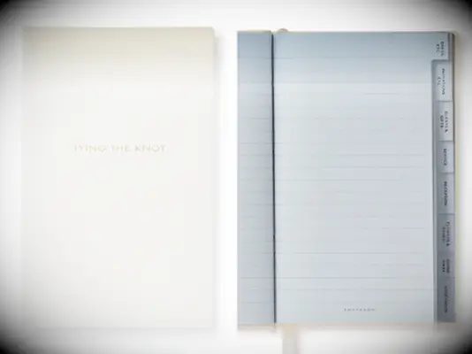 best wedding planner book, tying the knot wedding planner notebook