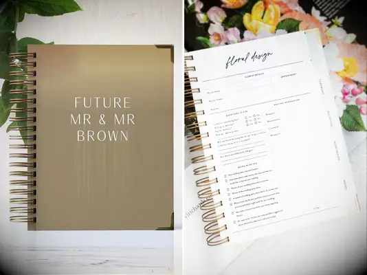 best wedding planner book, gender neutral wedding planner book