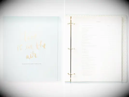 best wedding bridal planner, kate spade bridal planner