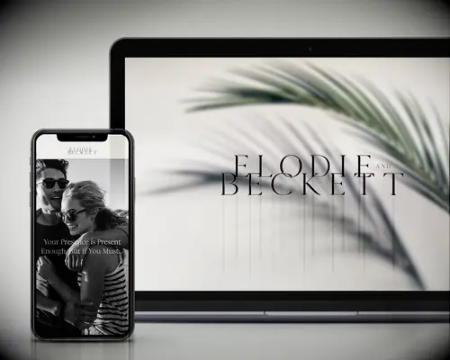 Bliss & Bone wedding website