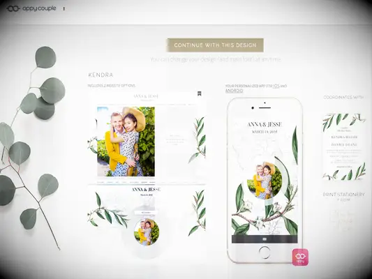 Appy Couple Wedding Website templates 