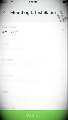 TaskRabbit wedding app screenshot