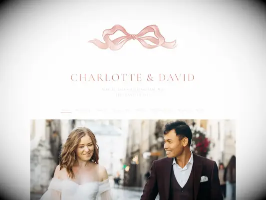 Dainty bow theme webpage