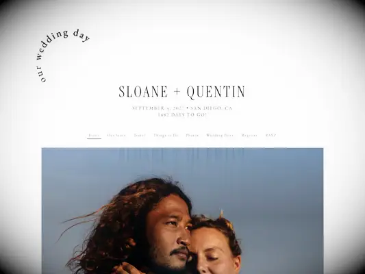 Modern theme webpage