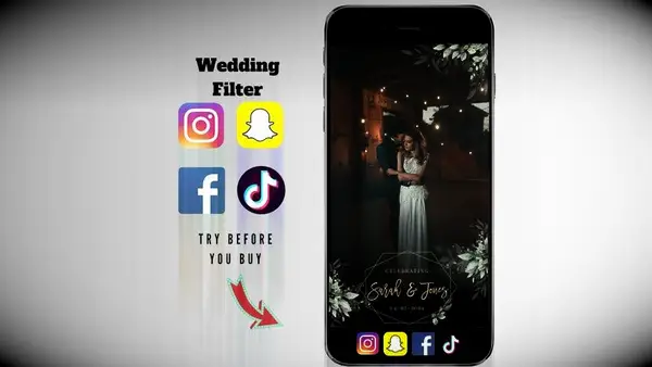 Wedding filter for social media