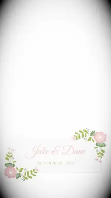 Gran and pink floral filter