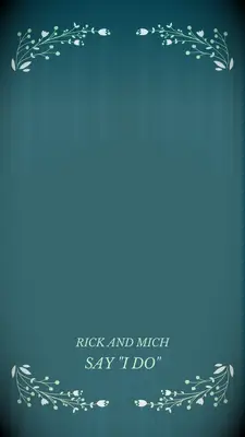 Blue and white wedding filter