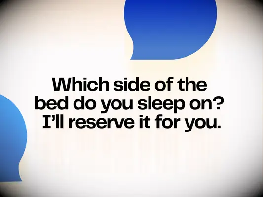 Flirty tinder pick up line