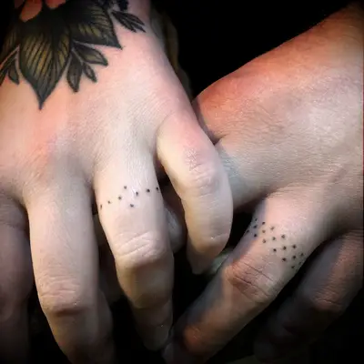 Dotted tattoos