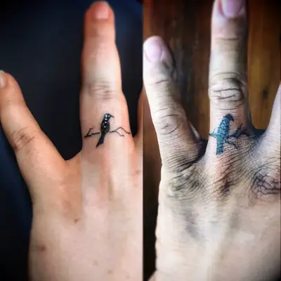 Birds of a feather tattoo