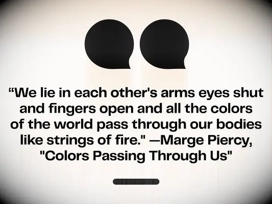 Sexy Love Quotes Margie Piercy