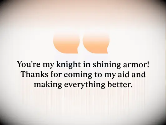 Message of thanks for help for boyfriend