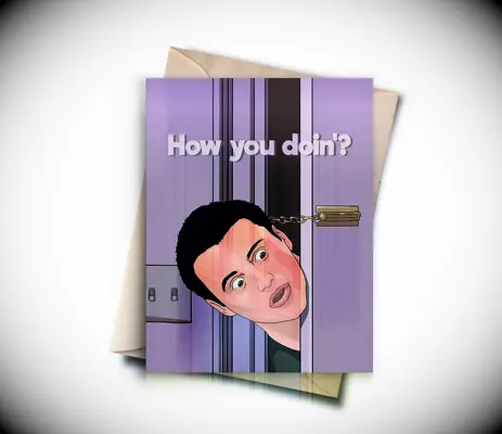 Friends themed valentines day card
