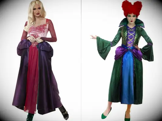 Couples Sarah and Winifred Sanderson Disney Hocus Pocus halloween costume