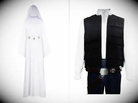 Couples Princess Leia and Han Solo Star Wars Disney halloween costume