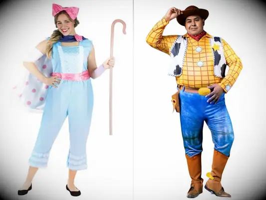 Couples Bo Peep and Woody Disney Toy Story halloween costume 