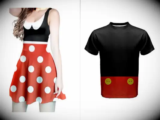 Couples Minnie and Mickey Mouse Disney halloween costume