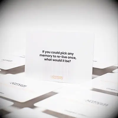 The Adventure Challenge conversation cards from Amazon. 