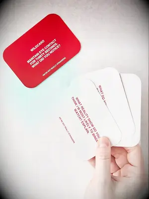 Fun relationship-building card game for couples and friends