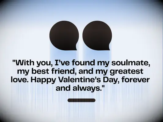 Quote reads: With you, I