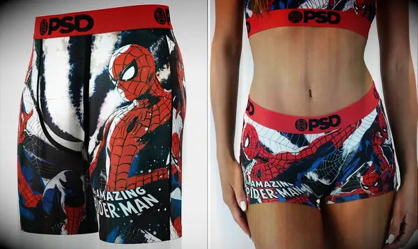 Spiderman themed underwear