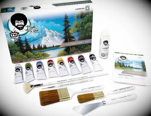 DIY bob ross painting kit for couples date night