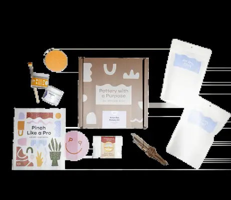 DIY pottery project kit for couples date night